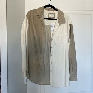 american eagle oversized corduroy shirt, women’s size M